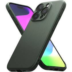 Rearth Ringke Onyx [Feels Good in The Hand] Compatible with iPhone 15 Pro Case Anti-Fingerprint Technology Non-Slip Enhanced Grip Smudge Proof Cover Dark Green